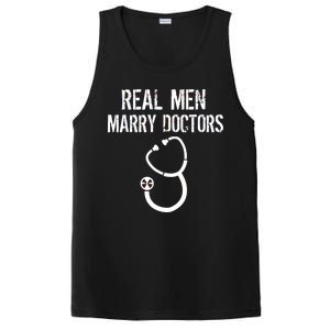 Real Men Marry Doctors Funny PosiCharge Competitor Tank