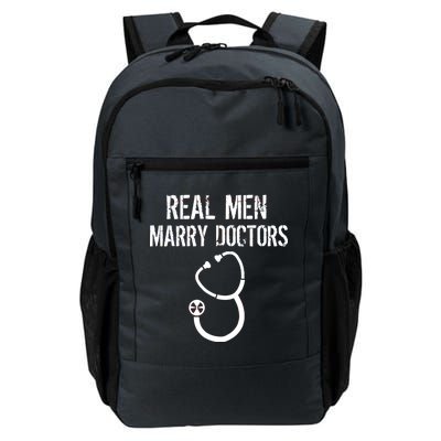 Real Men Marry Doctors Funny Daily Commute Backpack