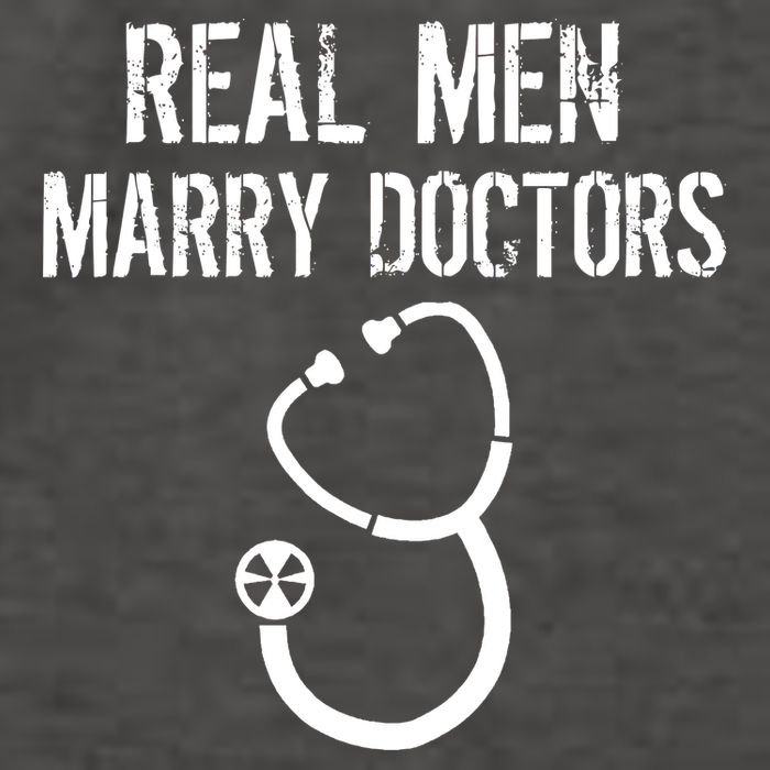 Real Men Marry Doctors Funny Vector Backpack
