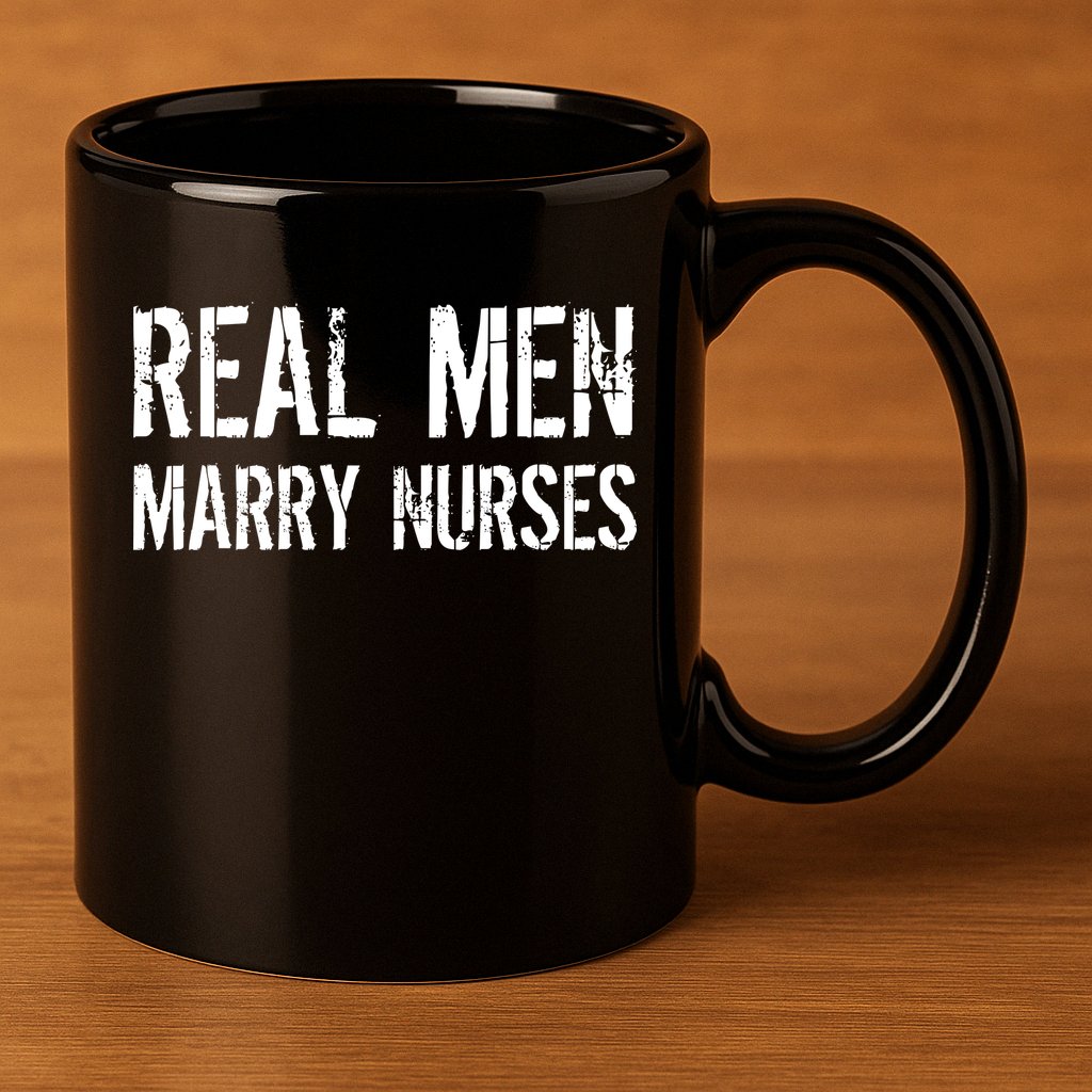 Real Men Marry Nurses 11oz C Handle Ceramic Mug