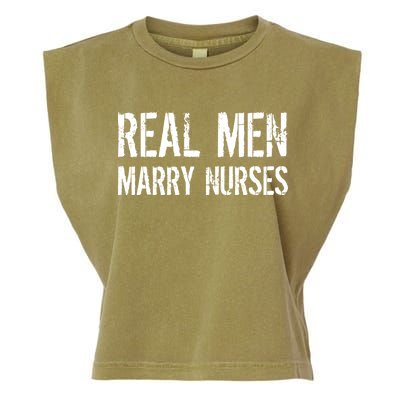 Real Men Marry Nurses Garment-Dyed Women's Muscle Tee