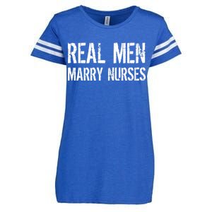 Real Men Marry Nurses Enza Ladies Jersey Football T-Shirt