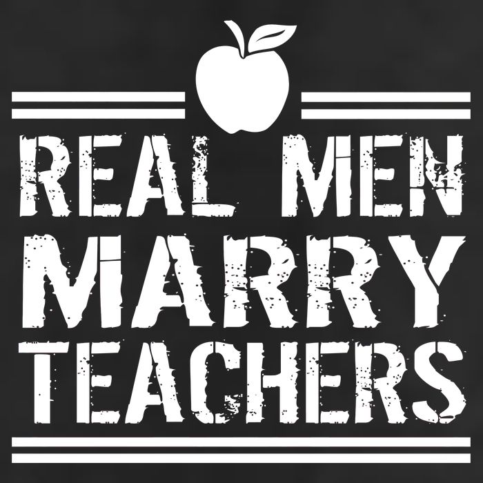 Real Men Marry Teachers 7 Panel Mesh Trucker Snapback Hat