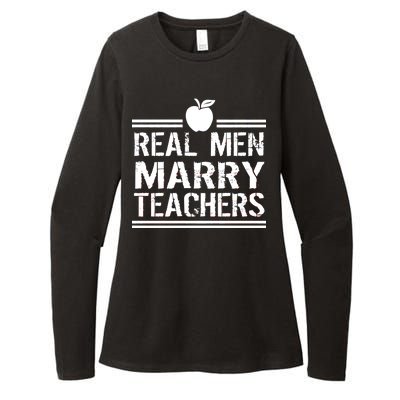 Real Men Marry Teachers Womens CVC Long Sleeve Shirt