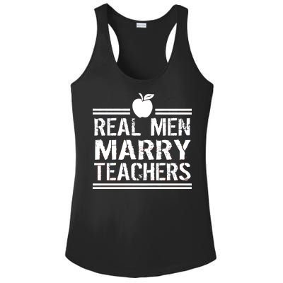 Real Men Marry Teachers Ladies PosiCharge Competitor Racerback Tank