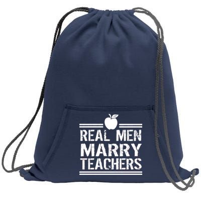 Real Men Marry Teachers Sweatshirt Cinch Pack Bag