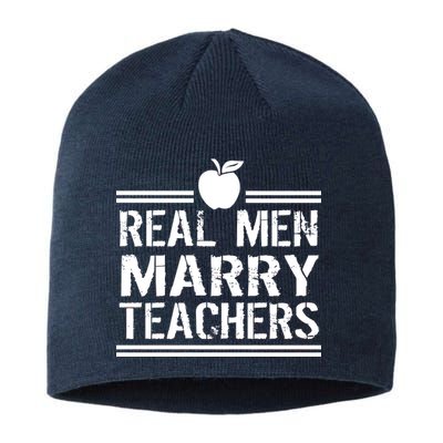 Real Men Marry Teachers Sustainable Beanie