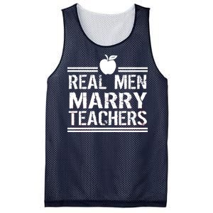 Real Men Marry Teachers Mesh Reversible Basketball Jersey Tank