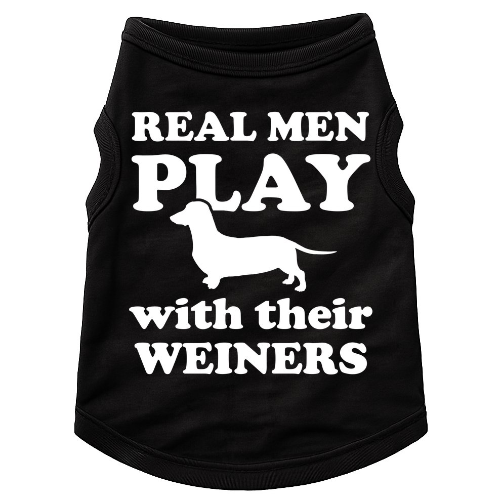Real Men Play With Their Wieners Doggie Tank