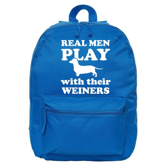 Real Men Play With Their Wieners 16 in Basic Backpack