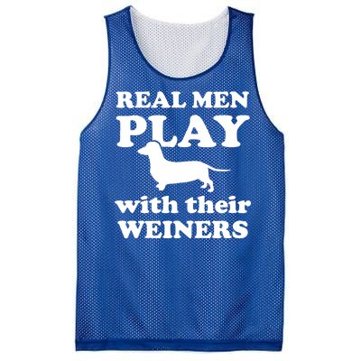 Real Men Play With Their Wieners Mesh Reversible Basketball Jersey Tank