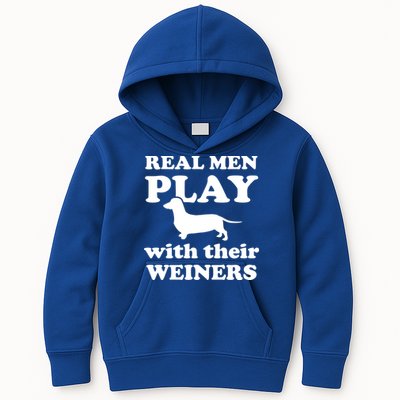 Real Men Play With Their Wieners Kids Hoodie