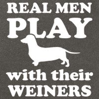 Real Men Play With Their Wieners Cotton Canvas Backpack