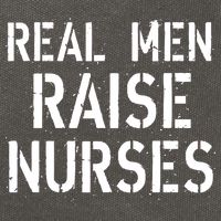 Real Men Raise Nurses Cotton Canvas Backpack