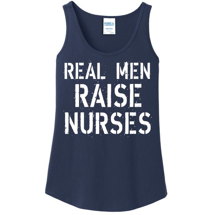 Real Men Raise Nurses Ladies Essential Tank