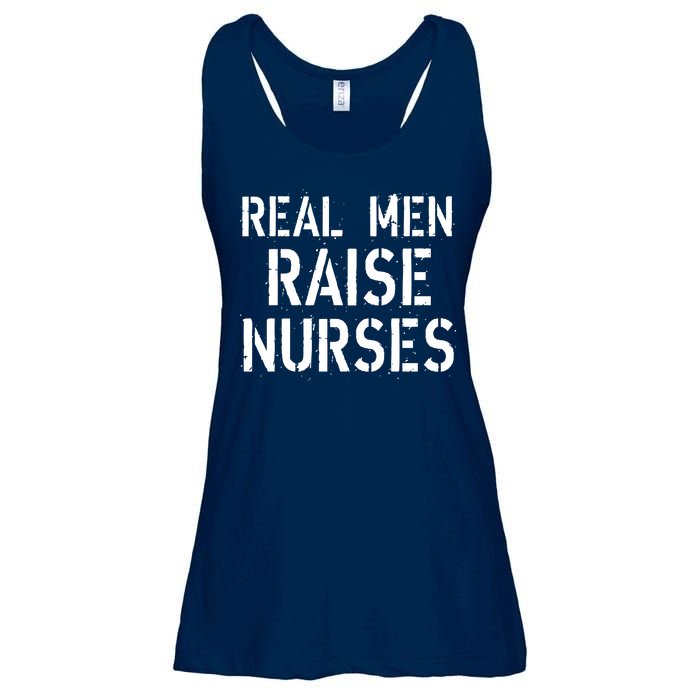 Real Men Raise Nurses Ladies Essential Flowy Tank