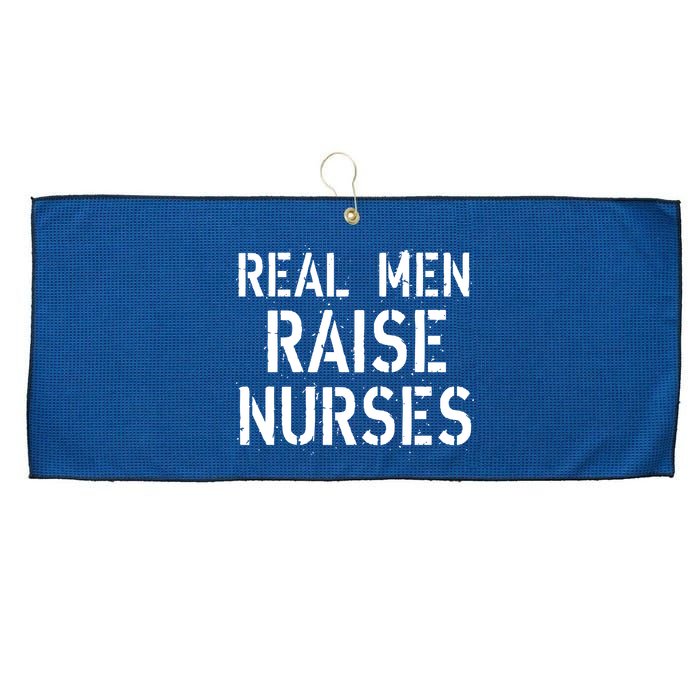 Real Men Raise Nurses Large Microfiber Waffle Golf Towel