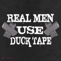 Real Men Use Duck Tape 7 Panel Mesh Trucker Snapback Hat
