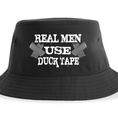 Real Men Use Duck Tape Sustainable Bucket Hat