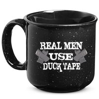 Real Men Use Duck Tape 15oz Campfire Ceramic Mug