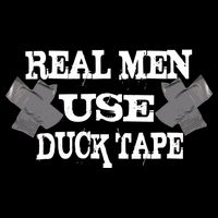Real Men Use Duck Tape Drawstring Bag