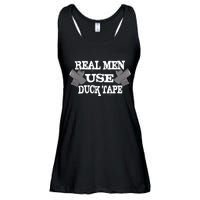 Real Men Use Duck Tape Ladies Essential Flowy Tank