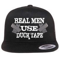 Real Men Use Duck Tape Flat Bill Trucker Hat
