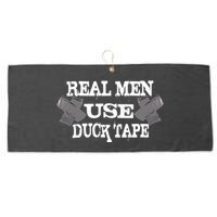 Real Men Use Duck Tape Large Microfiber Waffle Golf Towel