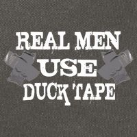 Real Men Use Duck Tape Cotton Canvas Backpack
