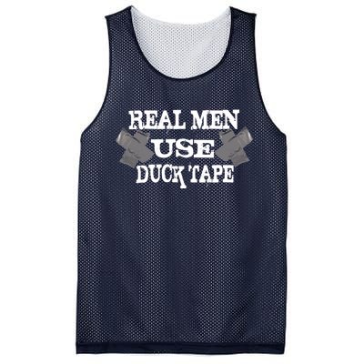 Real Men Use Duck Tape Mesh Reversible Basketball Jersey Tank