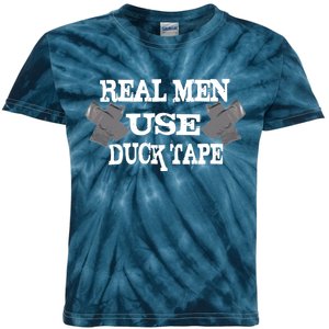 Real Men Use Duck Tape Kids Tie-Dye T-Shirt