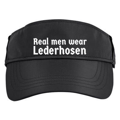 Real Men Wear Lederhosen Adult Drive Performance Visor
