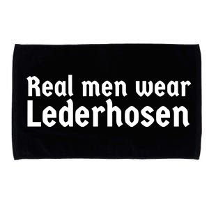 Real Men Wear Lederhosen Microfiber Hand Towel