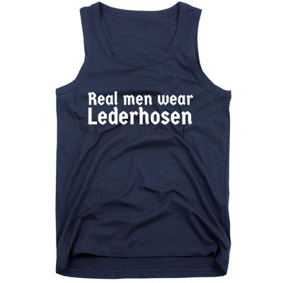 Real Men Wear Lederhosen Tank Top