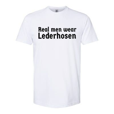 Real Men Wear Lederhosen Softstyle® CVC T-Shirt