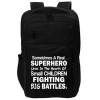 Real Superhero Hearts of Children Fighting Big Battles Impact Tech Backpack