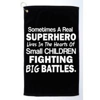 Real Superhero Hearts of Children Fighting Big Battles Golf Towel