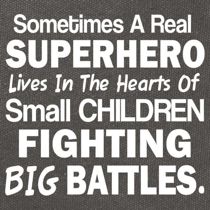 Real Superhero Hearts of Children Fighting Big Battles Cotton Canvas Backpack