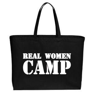 Real Women Camp Cotton Canvas Jumbo Tote