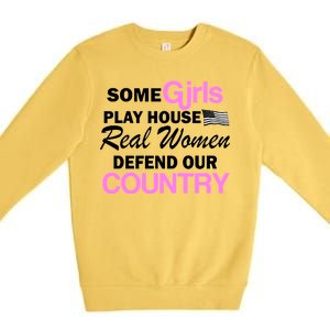 Real Women Defend Our Country Premium Crewneck Sweatshirt