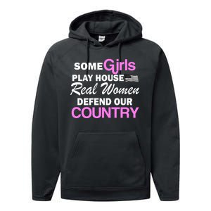 Real Women Defend Our Country Performance Fleece Hoodie