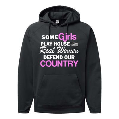 Real Women Defend Our Country Performance Fleece Hoodie