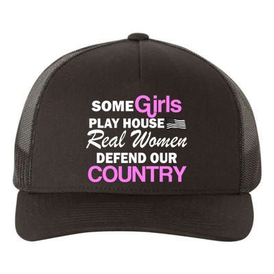 Real Women Defend Our Country Yupoong Adult 5-Panel Trucker Hat