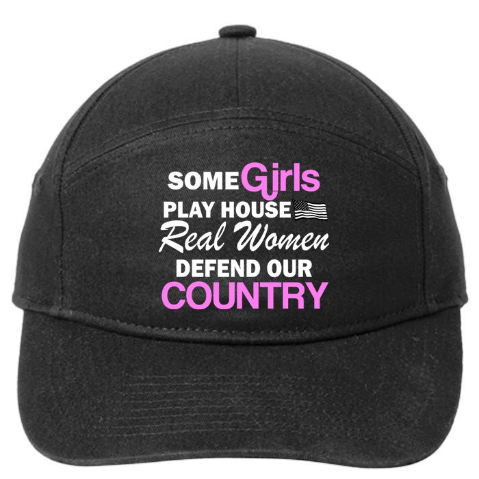 Real Women Defend Our Country 7-Panel Snapback Hat