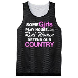 Real Women Defend Our Country Mesh Reversible Basketball Jersey Tank