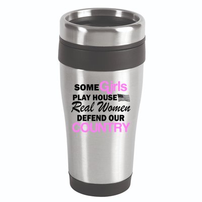 Real Women Defend Our Country 16oz Travel Tumbler