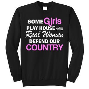 Real Women Defend Our Country Tall Sweatshirt