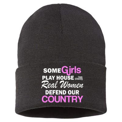 Real Women Defend Our Country Sustainable Knit Beanie