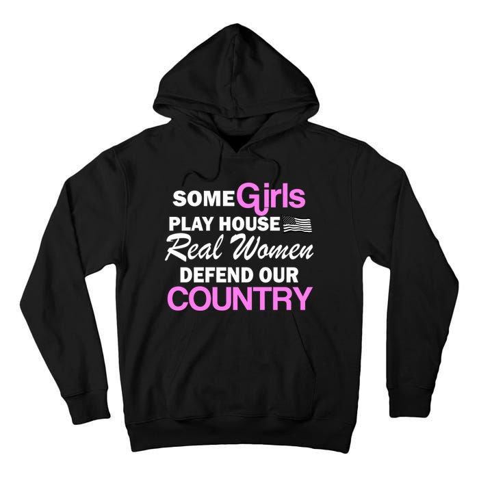 Real Women Defend Our Country Tall Hoodie