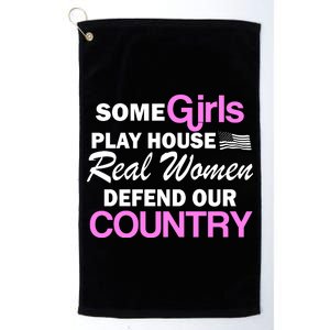 Real Women Defend Our Country Platinum Collection Golf Towel